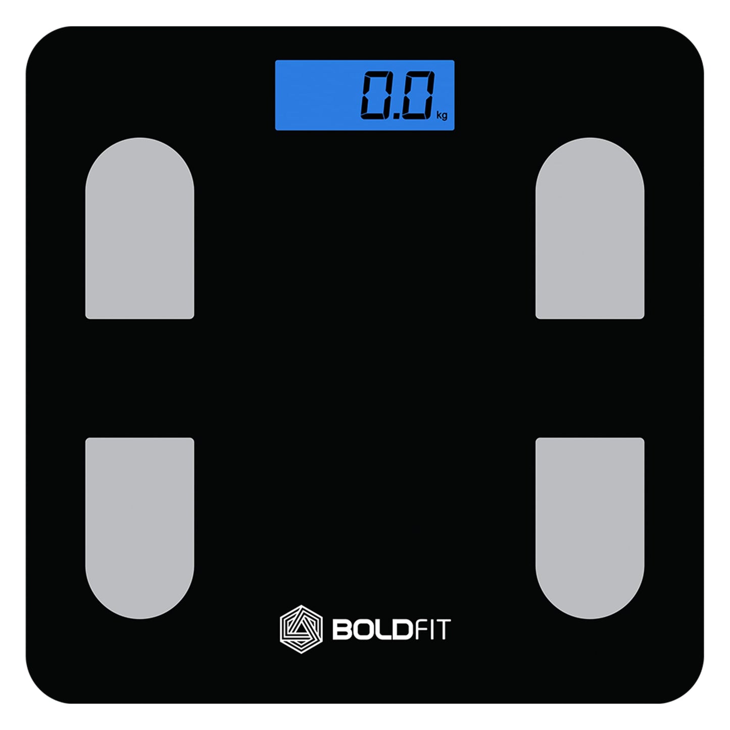 Boldfit Weight Machine for Body Weight Weighing Machine Digital Bathroom Scale for Human Body Weight Measurement Extra Thick Weighing Scale for Home with Large LCD Display 36Months Warranty-BlackGold