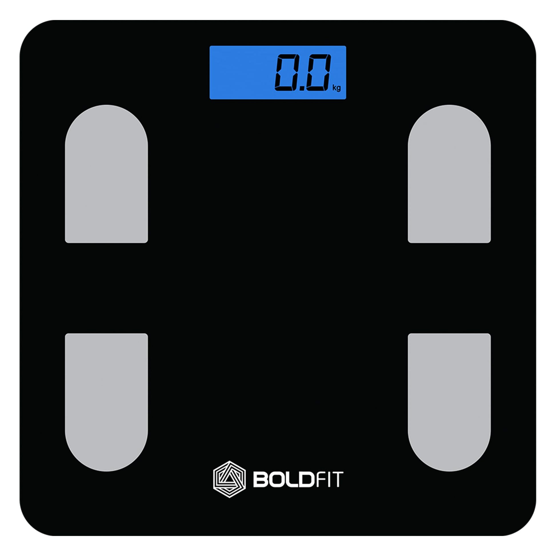 Boldfit Weight Machine for Body Weight Weighing Machine Digital Bathroom Scale for Human Body Weight Measurement Extra Thick Weighing Scale for Home with Large LCD Display 36Months Warranty-BlackGold